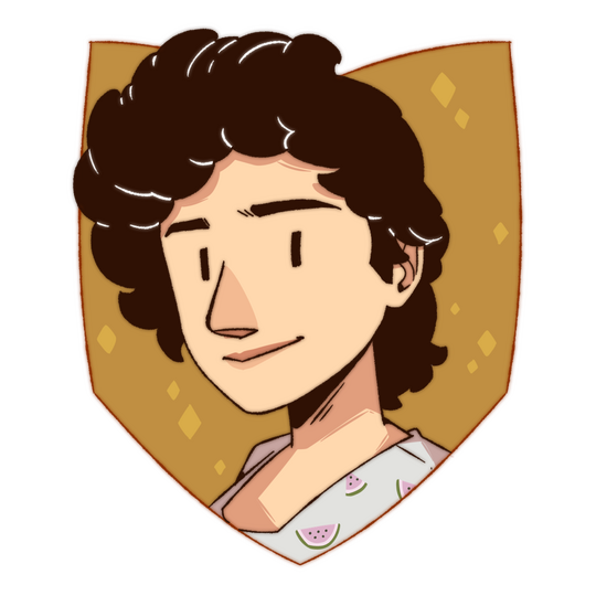 Angela Bio Image A profile picture illustration of the art lead, Angela