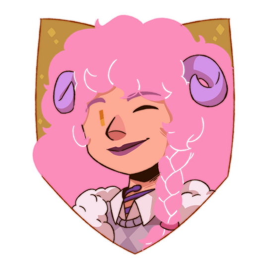 Ovelha Bio Image A profile picture illustration of the overworld character animator, Ovelha
